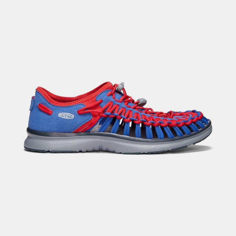 Keen Uneek O2 Mens Uneek Sandals Blue/Red NZ (7594-TQCKD)